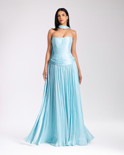Celestia Ruched Gown