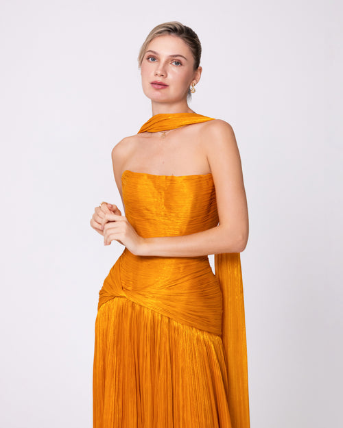 Solara Ruched Gown