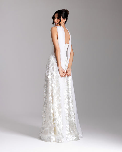 Ivory Paillette Gown