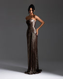 Lustre Draped gown