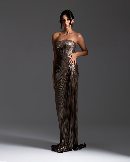 Lustre Draped gown