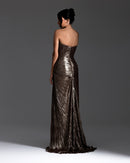 Lustre Draped gown