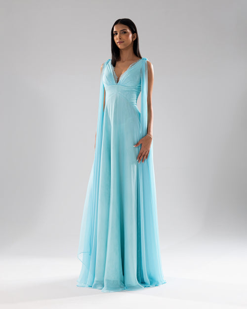 Serena Draped Gown