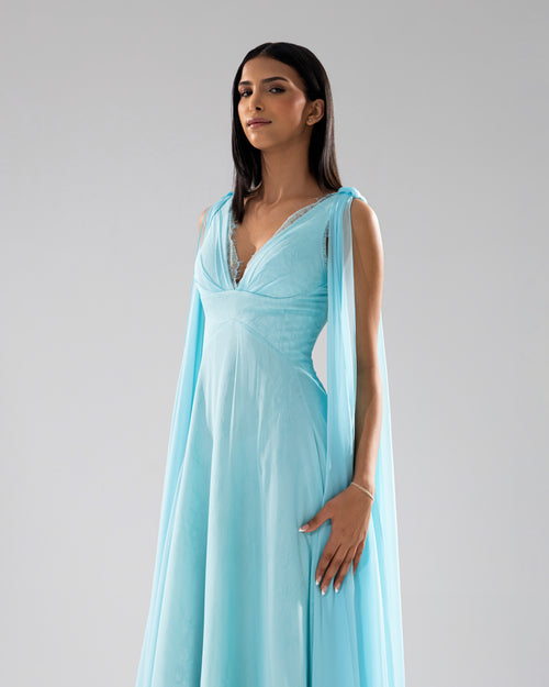 Serena Draped Gown
