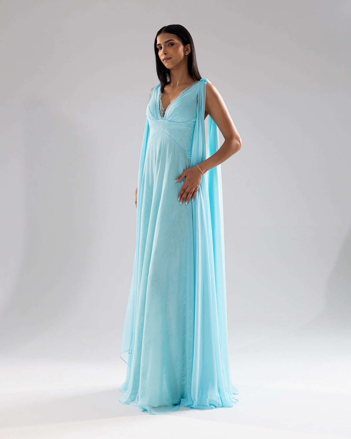 Serena Draped Gown