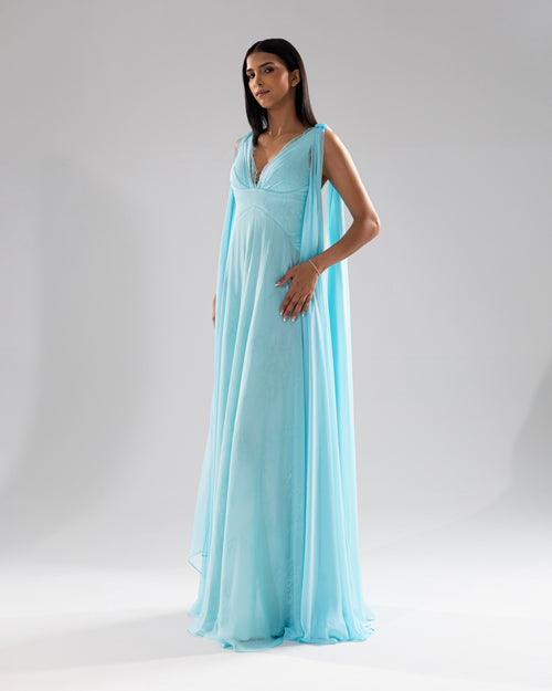 Serena Draped Gown