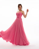 Blush Rose Couture Draped Gown