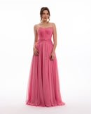 Blush Rose Couture Draped Gown