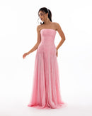 Petal Blush Couture Evening Gown