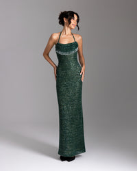 Emerald Éclat Gown