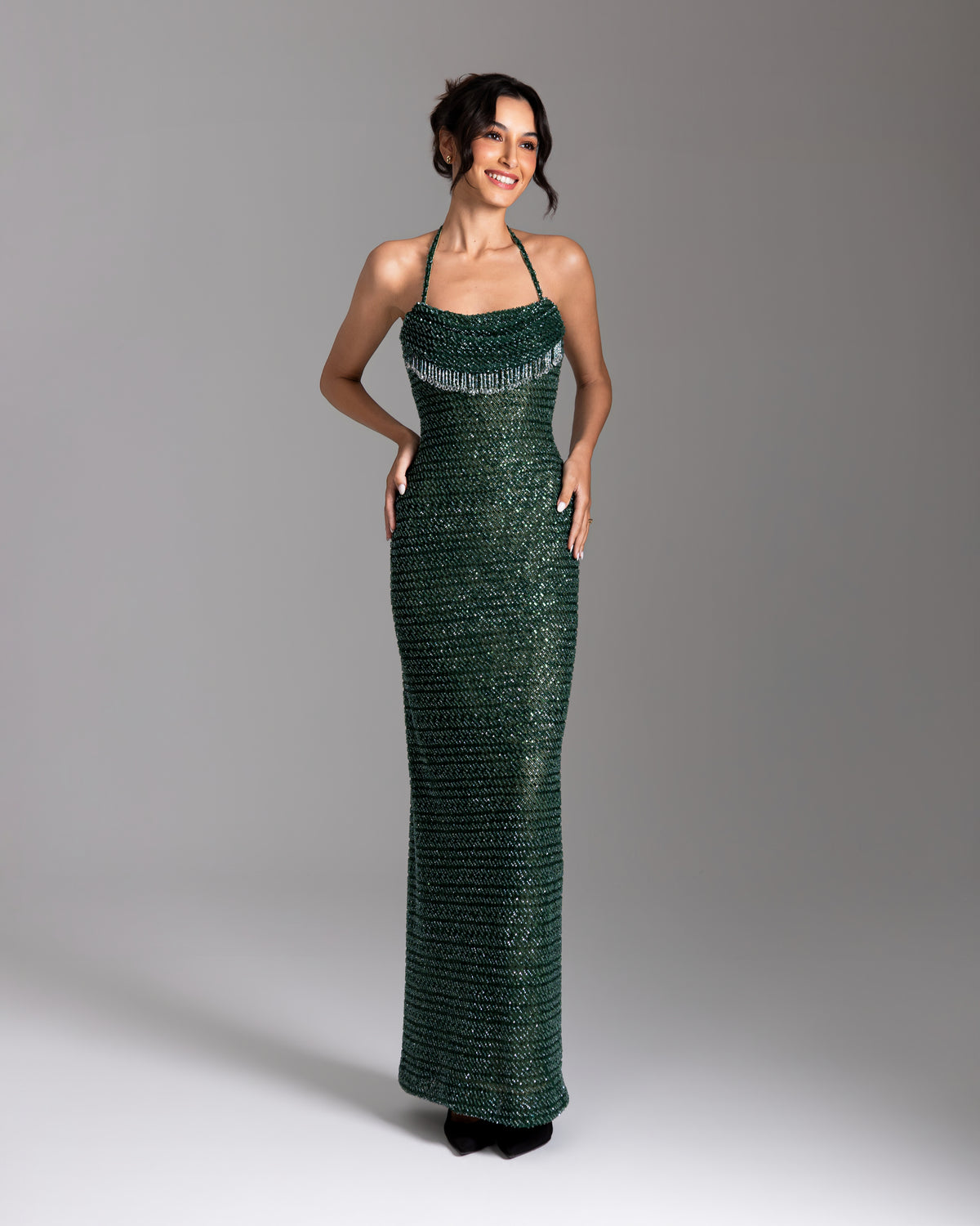 Emerald Éclat Gown