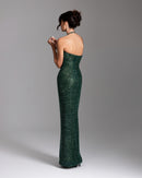 Emerald Éclat Gown