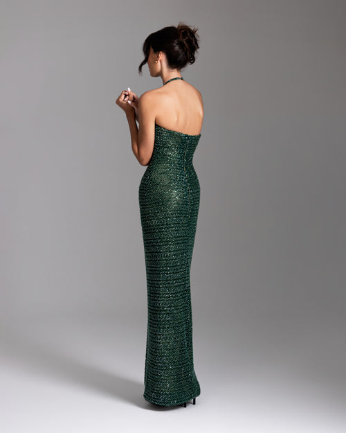 Emerald Éclat Gown