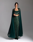 Emerald Éclat Gown