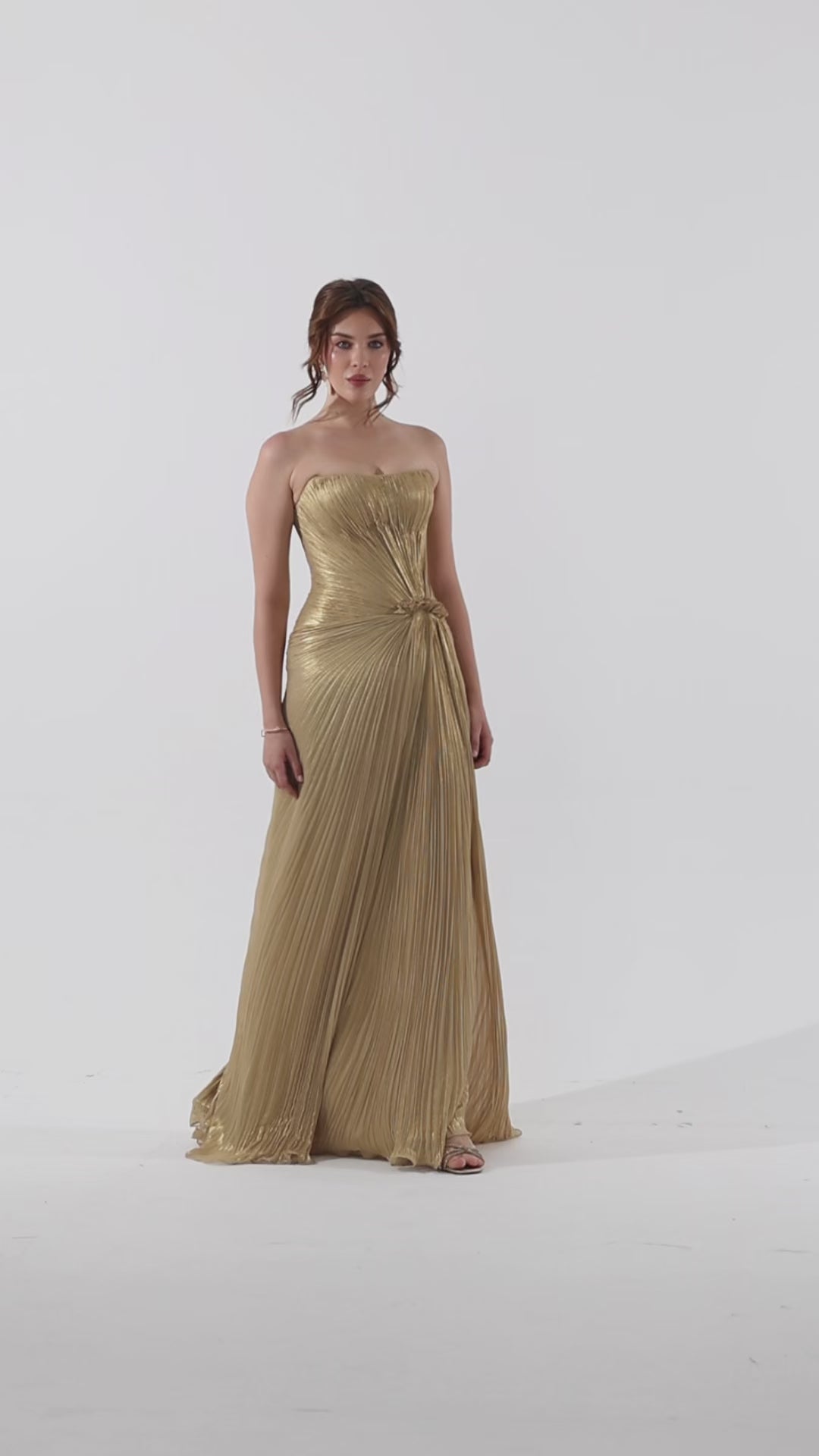 Golden Sculpted Gown