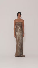 Lustre Draped gown