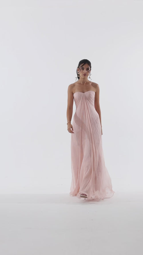 Blush Veil Gown