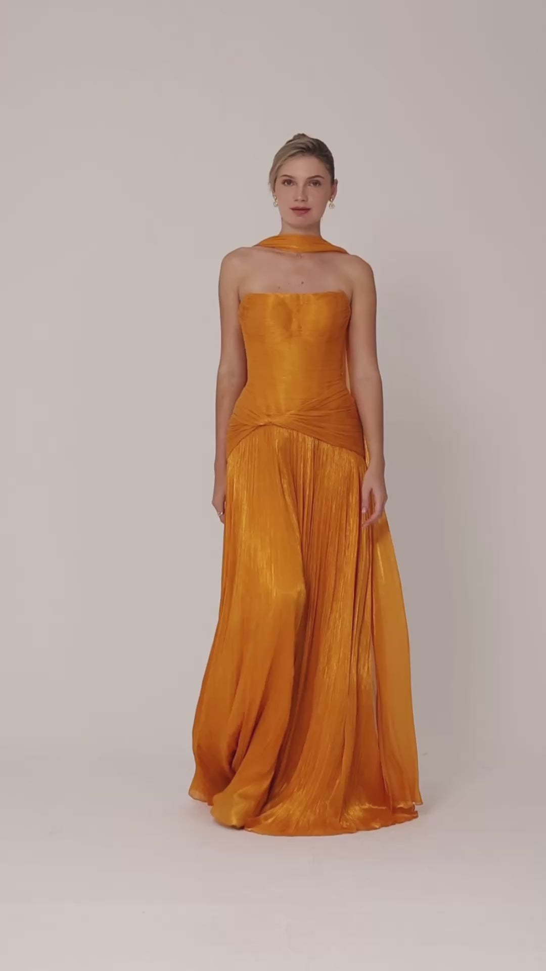 Solara Ruched Gown